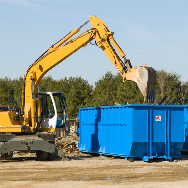 can i choose the location where the residential dumpster will be placed in Bridgeton NC